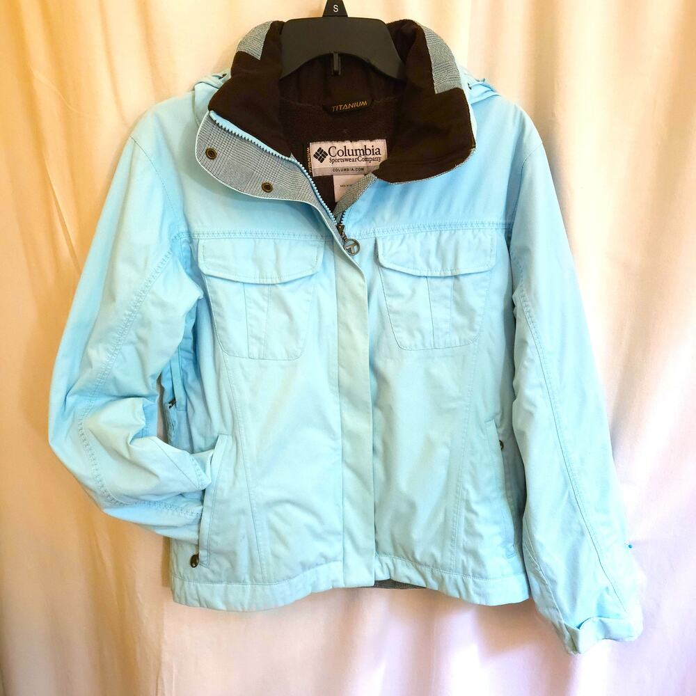 Columbia Titanium Women's S Aqua Insulated Hooded Ski Snow Jacket